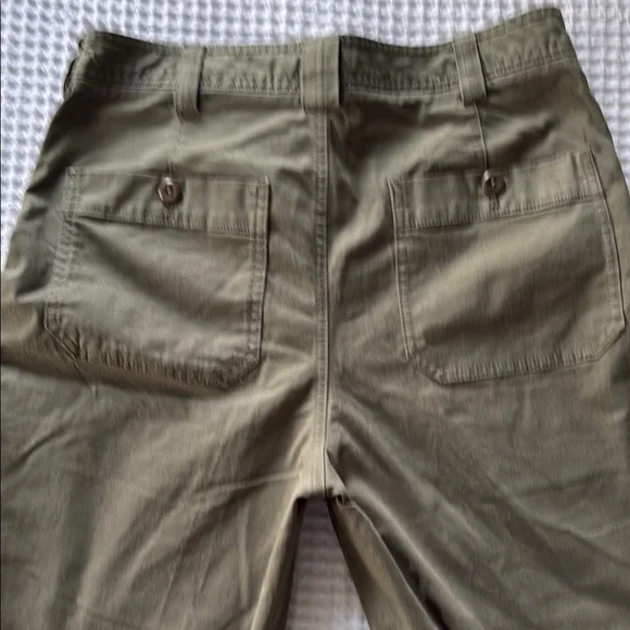 NWT Banana Republic Barrel Leg Olive Green Pants - Picture 3 of 7